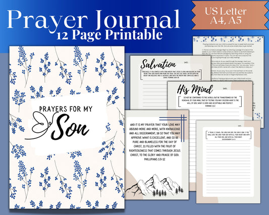 Printable Prayer Journal | Son Edition